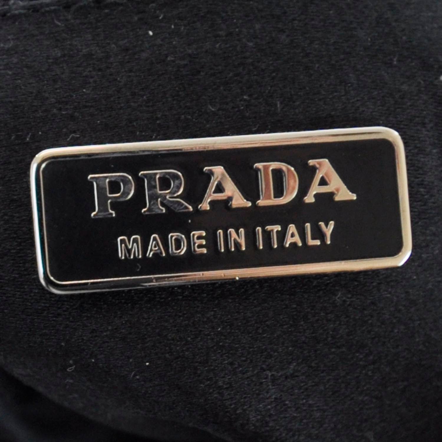 Prada Smooth Leather Shoulder Bag Beige 10 of 12