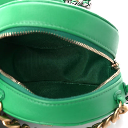 Chanel Goatskin Quilted Chanel 19 Round Clutch With Chain Green 5 of 10