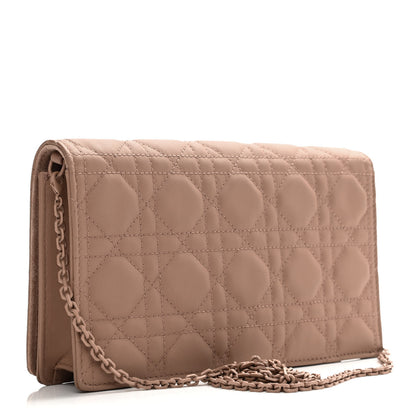 Christian Dior Ultra Matte Calfskin Cannage Lady Dior Clutch Fard 3 of 18