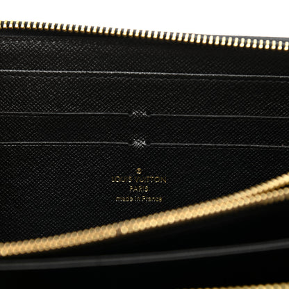 Louis Vuitton Calfskin Colored Monogram Zippy Wallet Blue Black 6 of 8