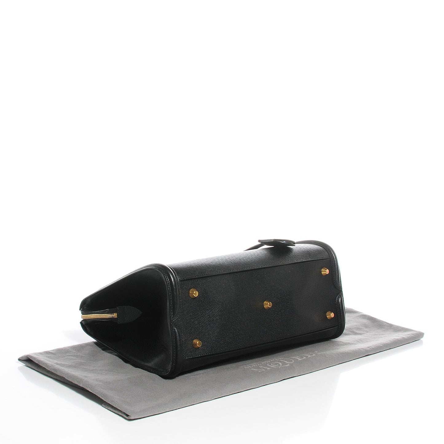 Grained Calfskin Medium Heroine Black