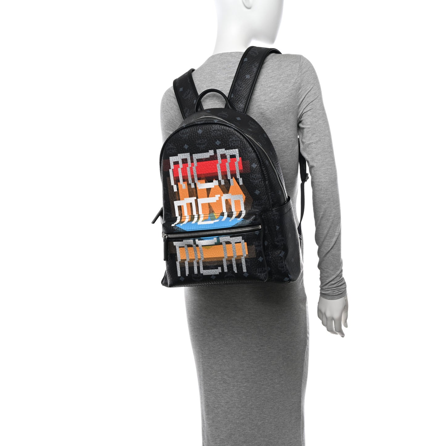 Visetos Geo Graffiti Large Stark Backpack Black
