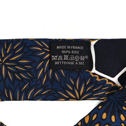 Hermes Silk Three Graces Twilly Black Gold Taupe 11 of 12