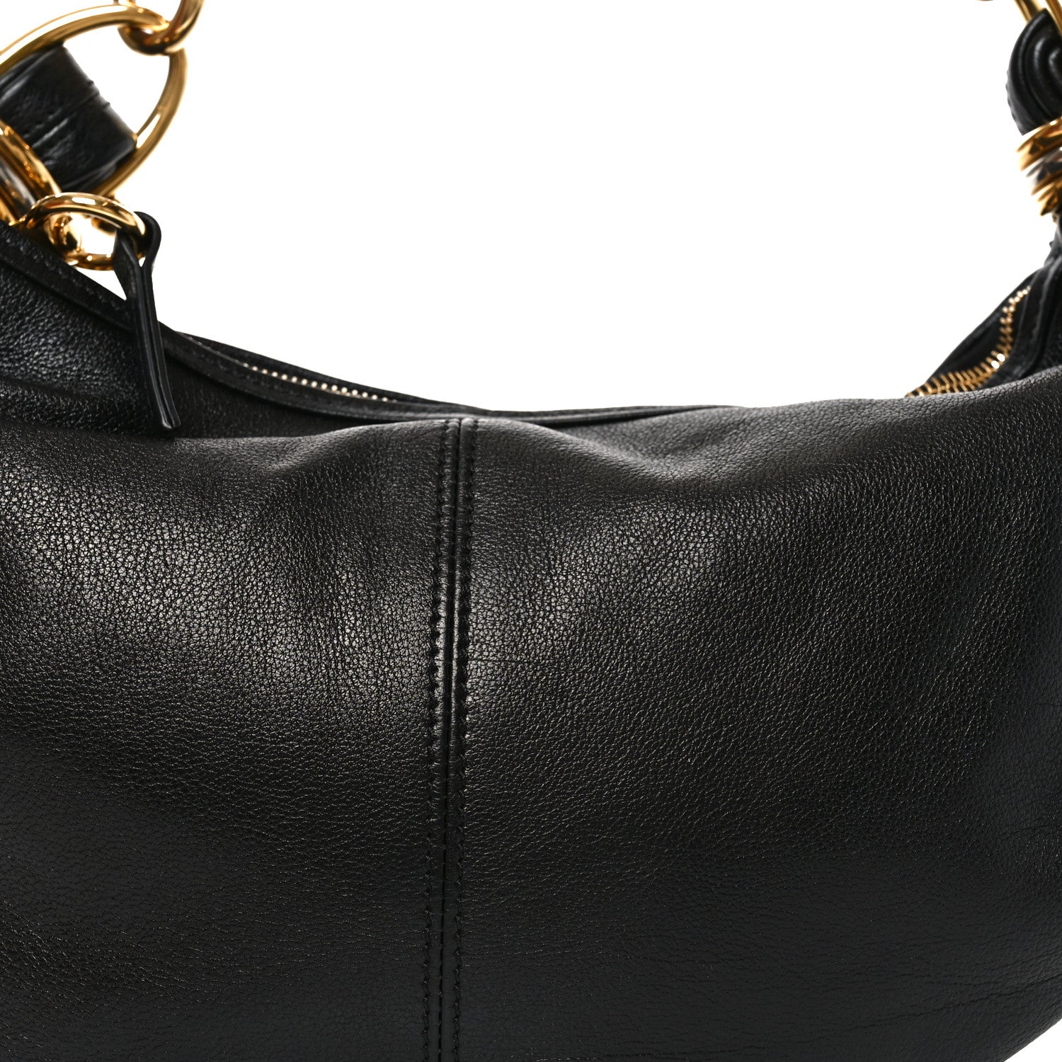 Chloe Grained Buffalo Small Bracelet Hobo Bag Black 8 of 11