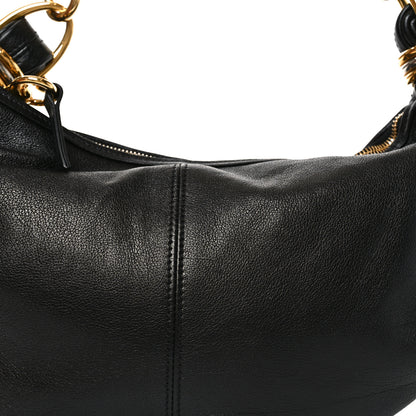 Chloe Grained Buffalo Small Bracelet Hobo Bag Black 8 of 11