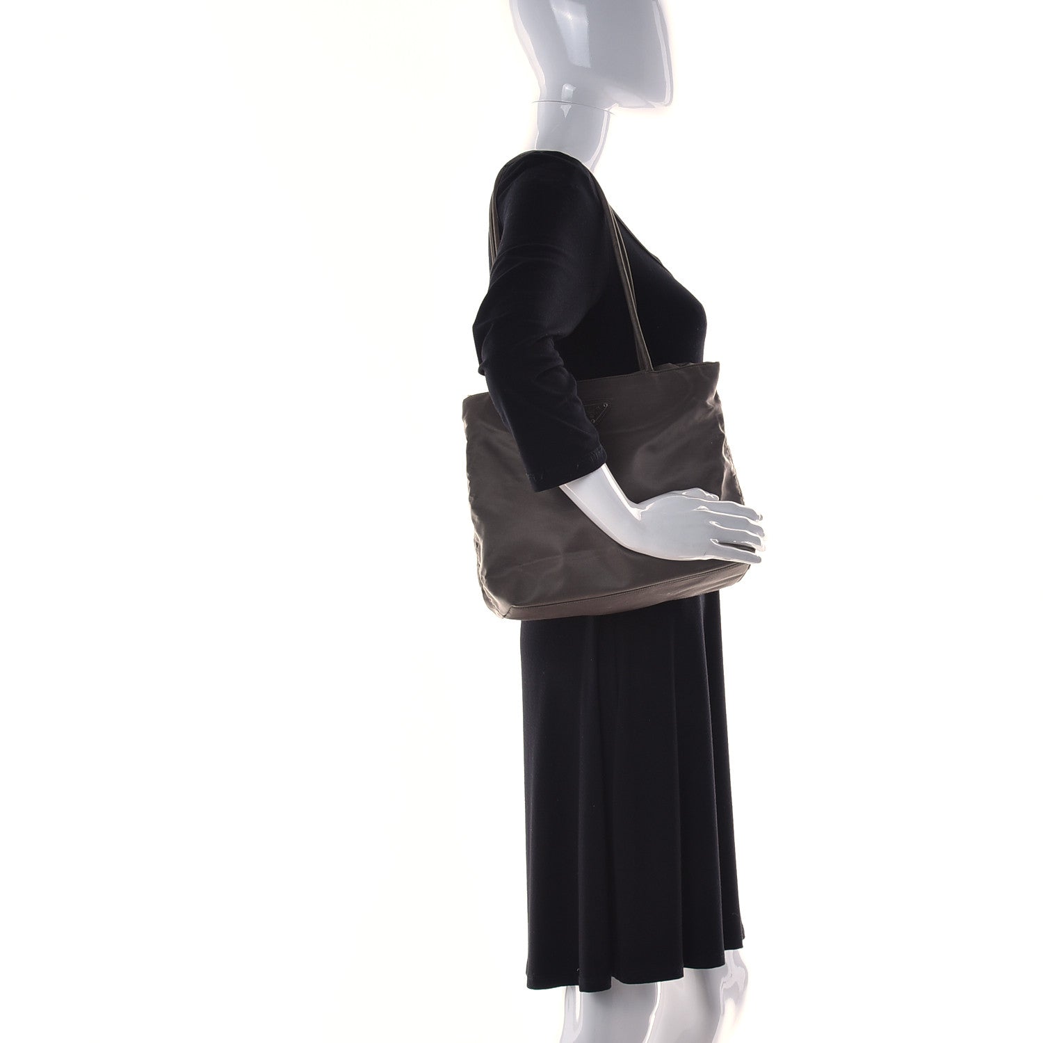Prada Tessuto Nylon City Tote Fumo 2 of 13