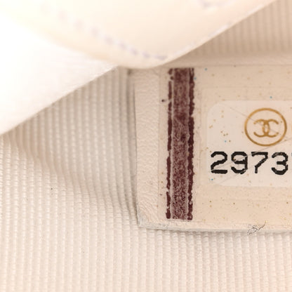 Chanel Calfskin Quilted Logo Flap Case White 8 of 11