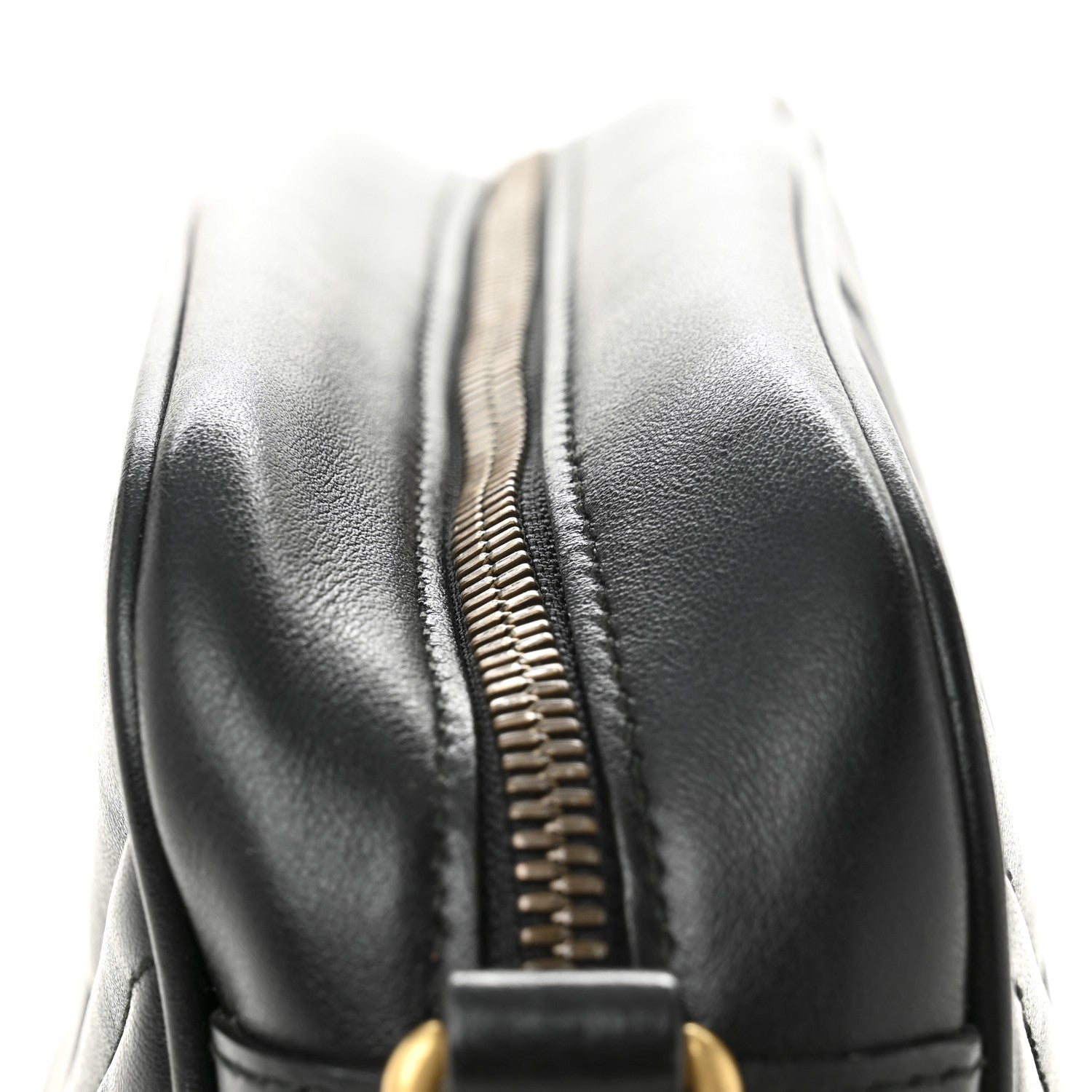 Gucci Calfskin Matelasse Small GG Marmont Chain Shoulder Bag Black 11 of 11