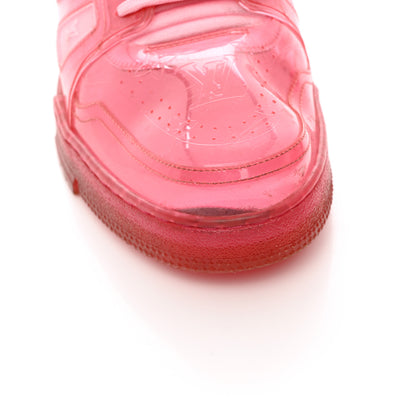 Louis Vuitton Mix Materials Transparent Monogram Mens LV Trainer Sneakers 11 Pink 9 of 13