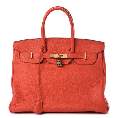 Hermes Togo Birkin 35 Capucine 1 of 37