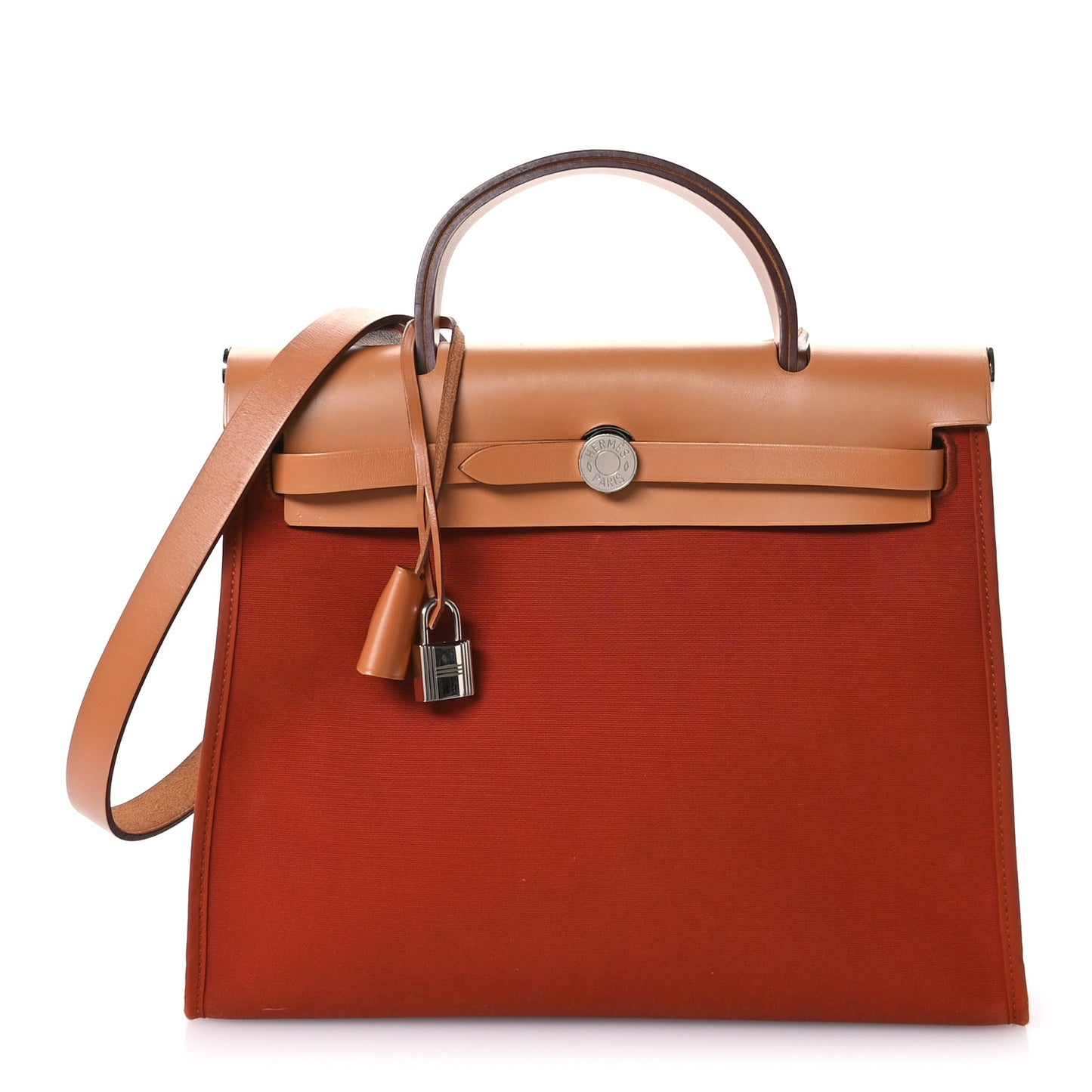 Toile Vache Hunter Herbag Zip 31 PM Rouge Tomate Natural