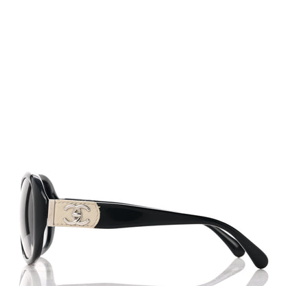 Chanel Acetate CC Turnlock Sunglasses 5235-Q Black Beige 3 of 7