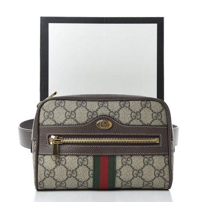 Gucci GG Supreme Monogram Web Small Ophidia Belt Bag 85 34 Dark Brown 12 of 12