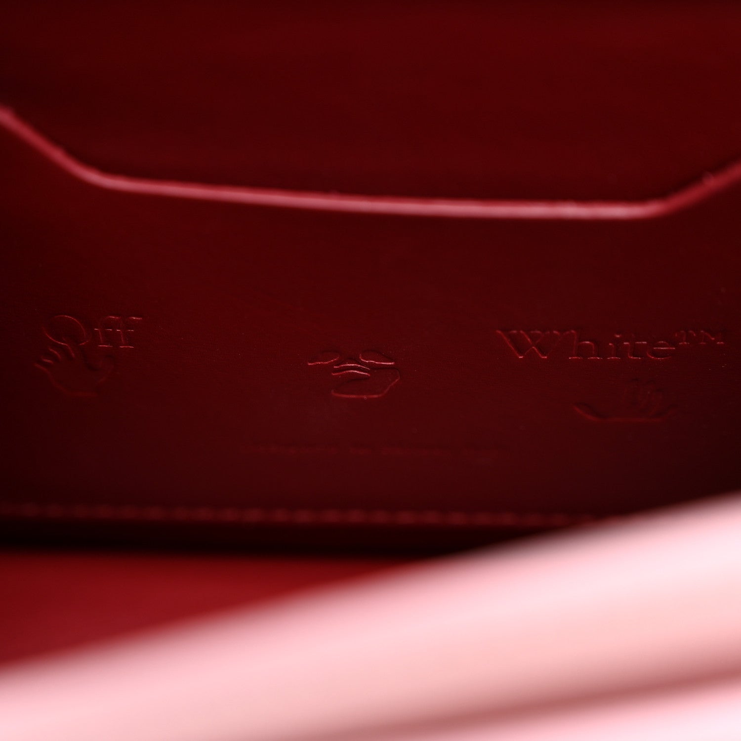 Off-White Saffiano Jitney 1.4 Top Handle Bag Pink 6 of 10