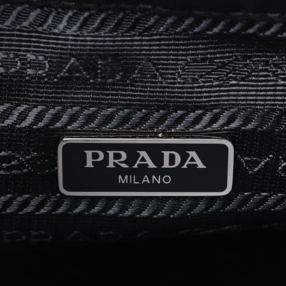 Prada Saffiano Tessuto Nylon Vela Bucket Wristlet Black 6 of 8