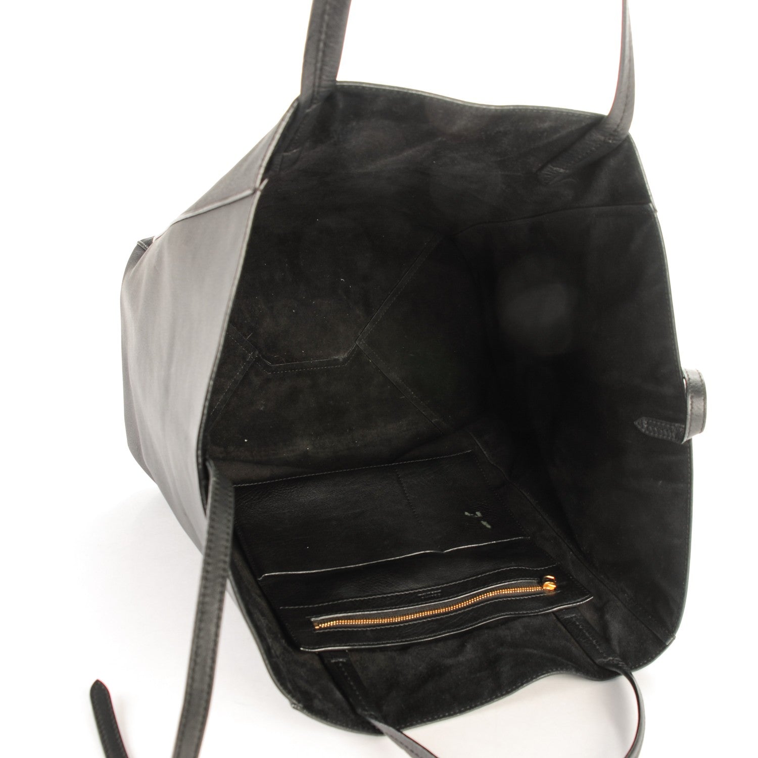 Celine Soft Grained Calfskin Medium Horizontal Cabas Phantom Black 6 of 10
