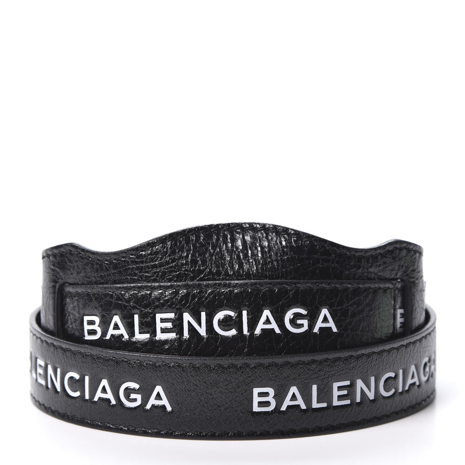 Balenciaga Agneau Classic Hardware Logo Shoulder Strap Black 2 of 6