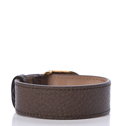 Gucci Calfskin Marmont Double G Bracelet Brown 3 of 4