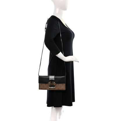 Louis Vuitton Calfskin Reverse Monogram Column Clutch 2 of 8