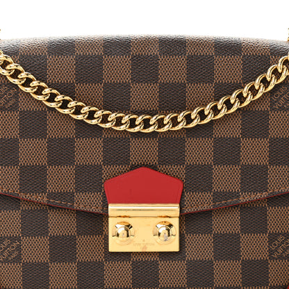 Louis Vuitton Damier Ebene Caissa Clutch Cherry Cherry 7 of 12