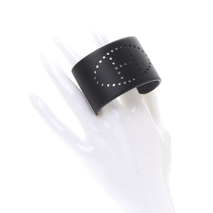 Hermes Aluminium Evelyne Sunset Cuff Bracelet T3 Black 2 of 5