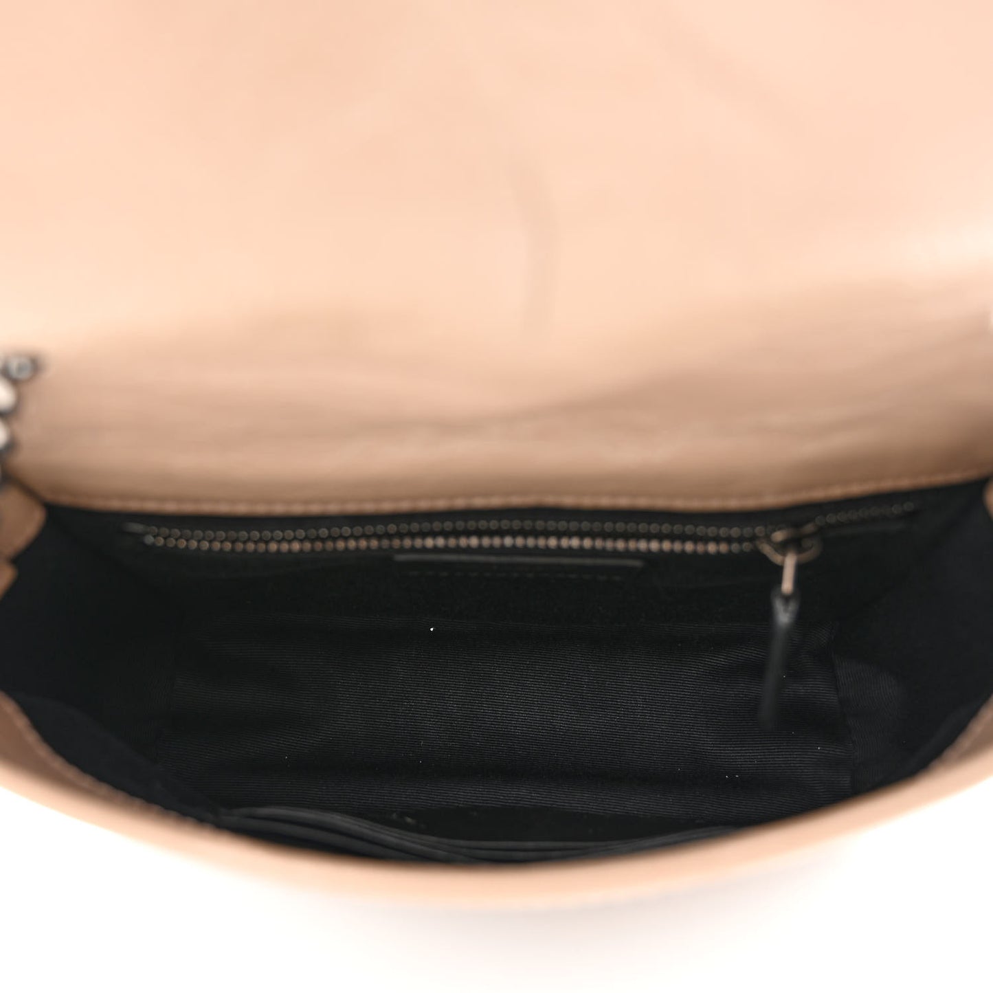 Crinkled Calfskin Matelasse Monogram Niki Chain Wallet Dusty Grey