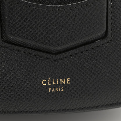 Celine Grained Calfskin Small Trotteur Black 6 of 10