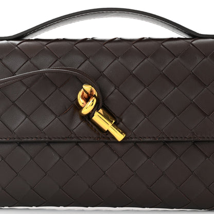 Bottega Veneta Nappa Intrecciato Long Andiamo Top Handle Clutch Fondant 7 of 10