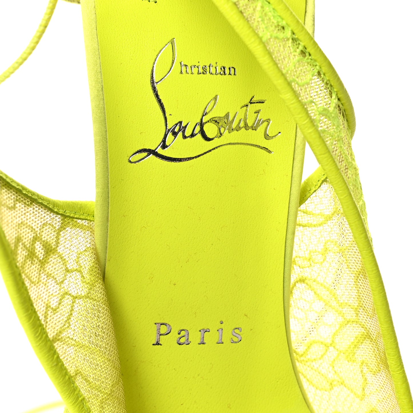 Kate Lace 85 Pumps 37.5 Neon Yellow