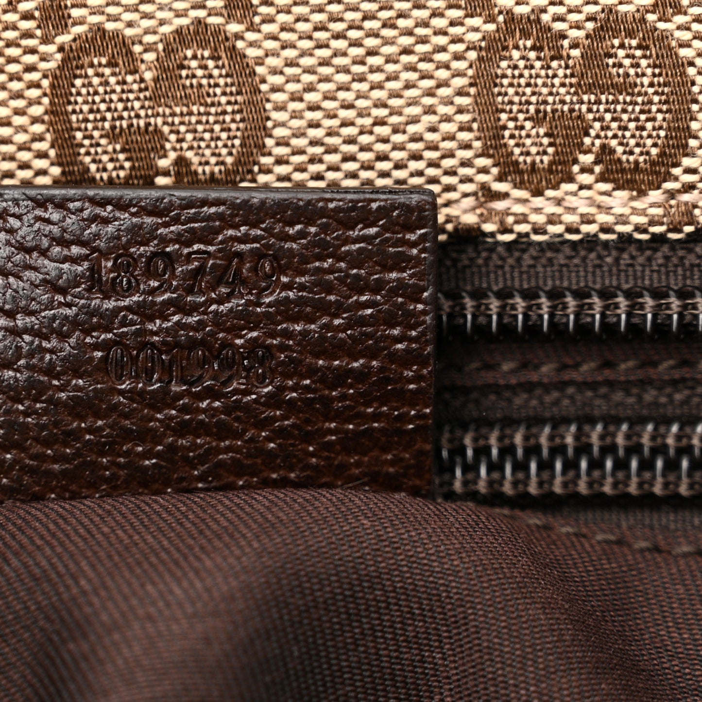 Monogram Web Small Flat Messenger Crossbody Dark Brown