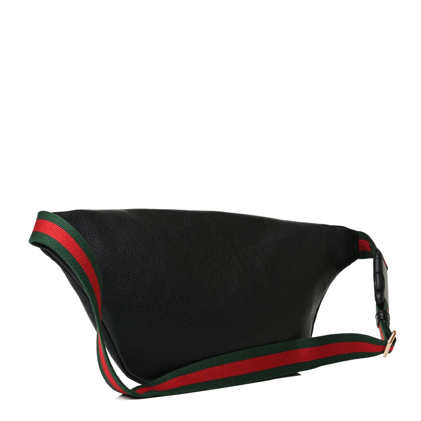 Grained Calfskin Logo Belt Bag Black