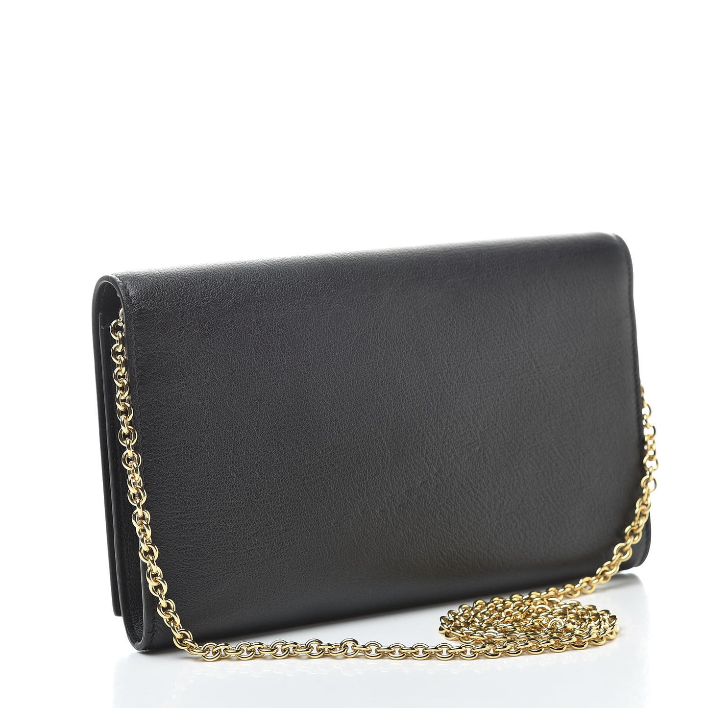 Calfskin Monogram Belle de Jour Chain Clutch Black