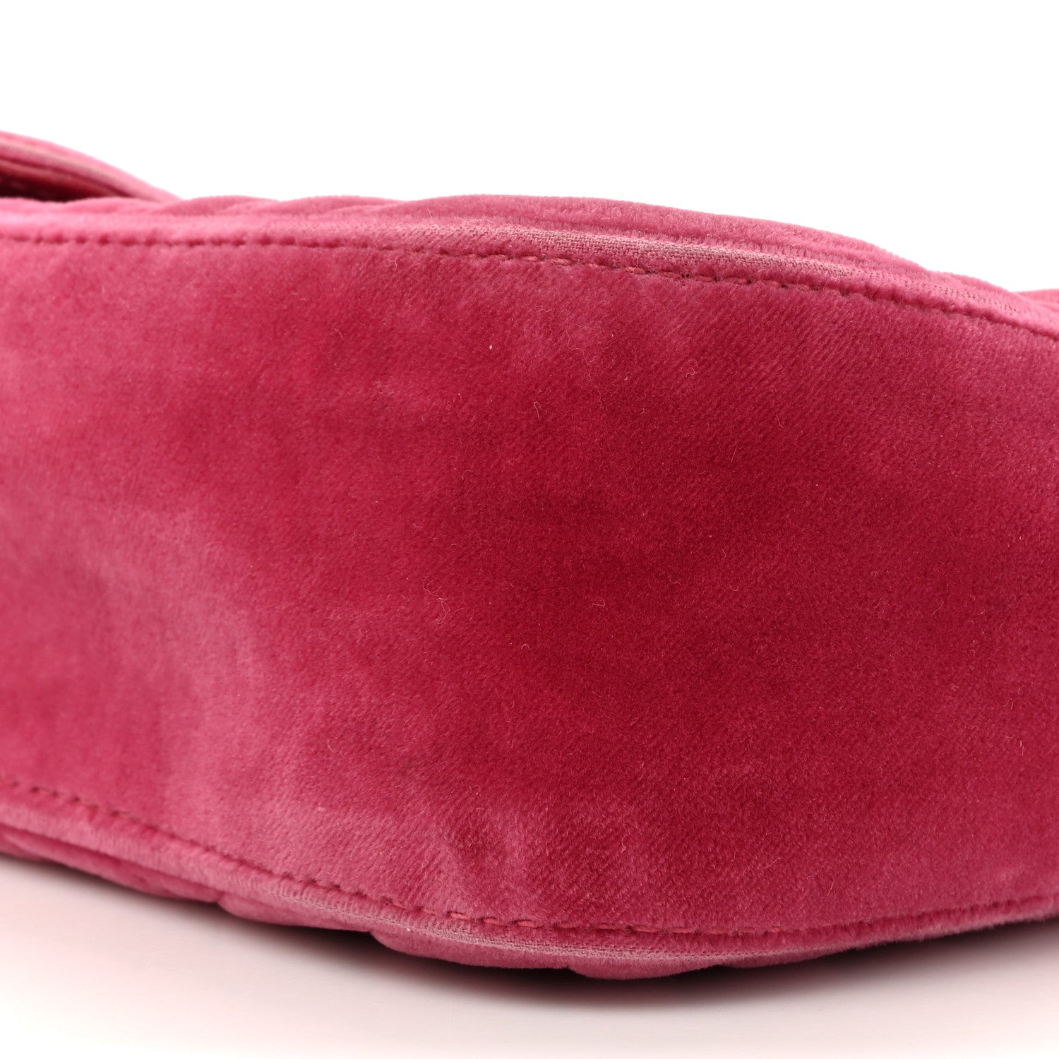 Gucci Velvet Matelasse Small GG Marmont Shoulder Bag Light Raspberry Rose 9 of 16