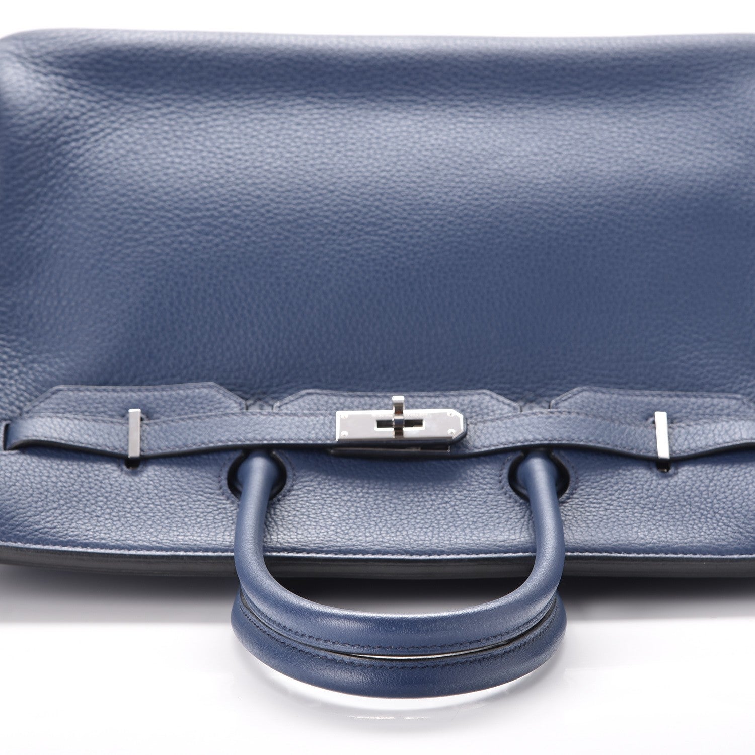 Hermes Taurillon Clemence Birkin 35 Bleu Brighton 23 of 34