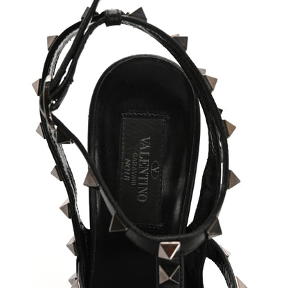 Valentino Garavani Calf Hair Rockstud Ankle Strap Pumps 38.5 Black 7 of 14