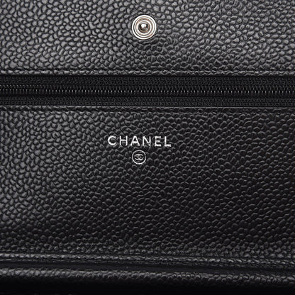 Chanel Caviar Quilted Wallet On Chain WOC Black 6 of 8
