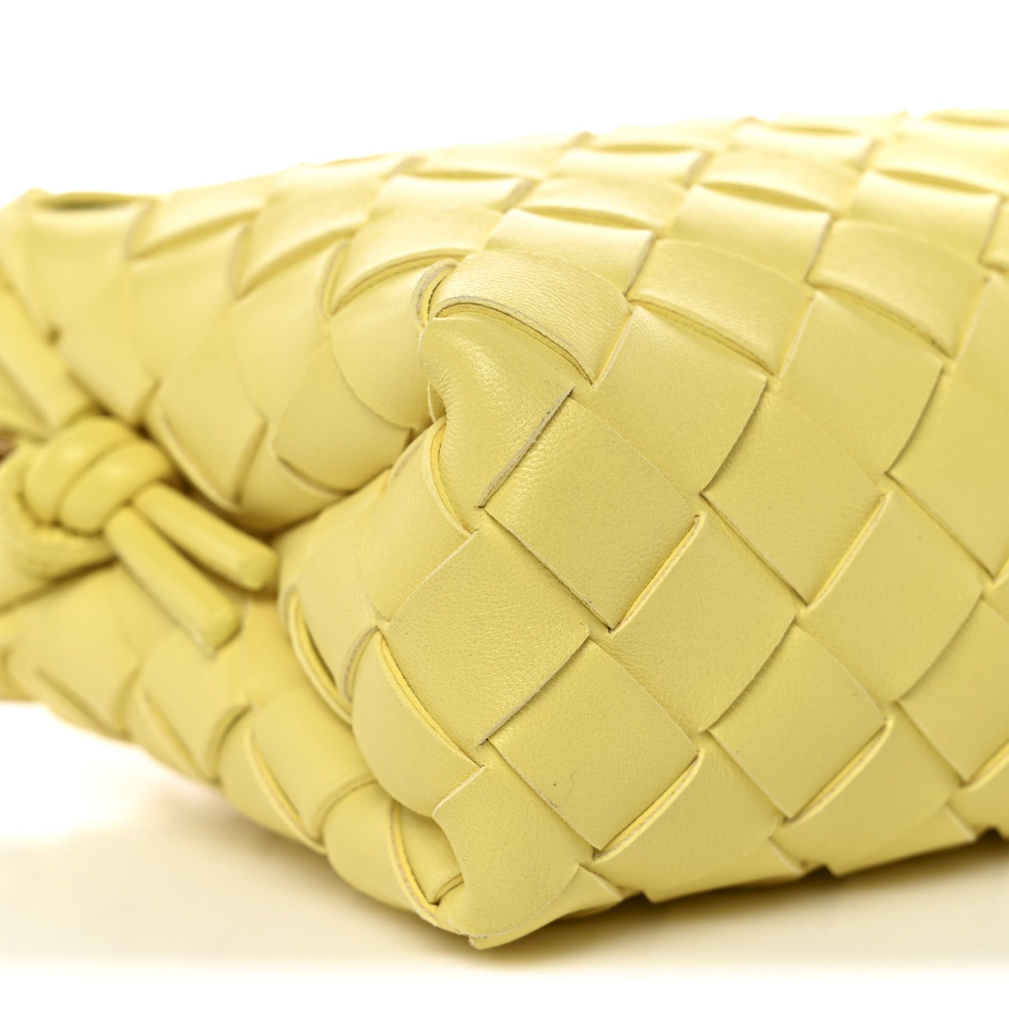 Nappa Intrecciato Mini Loop Camera Bag Yellow