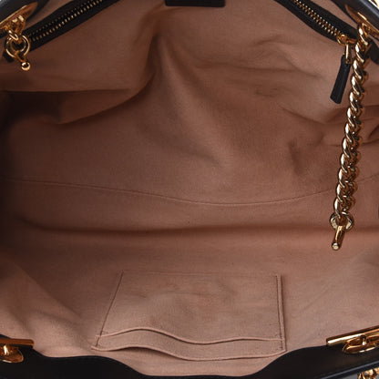 Gucci Guccissima Medium Padlock Tote Black 4 of 4