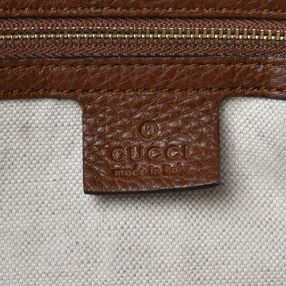 Gucci Pebbled Calfskin Medium Bree Shoulder Bag Nut Brown 7 of 18