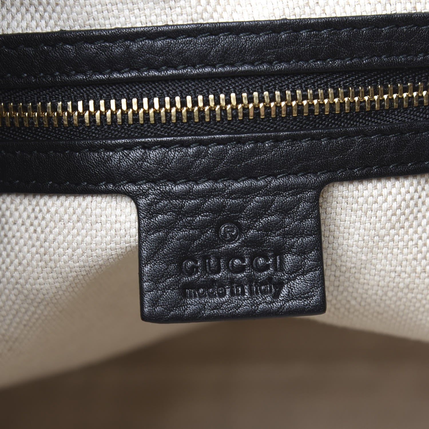 Gucci Pebbled Calfskin Medium Soho Chain Shoulder Bag Black 6 of 11