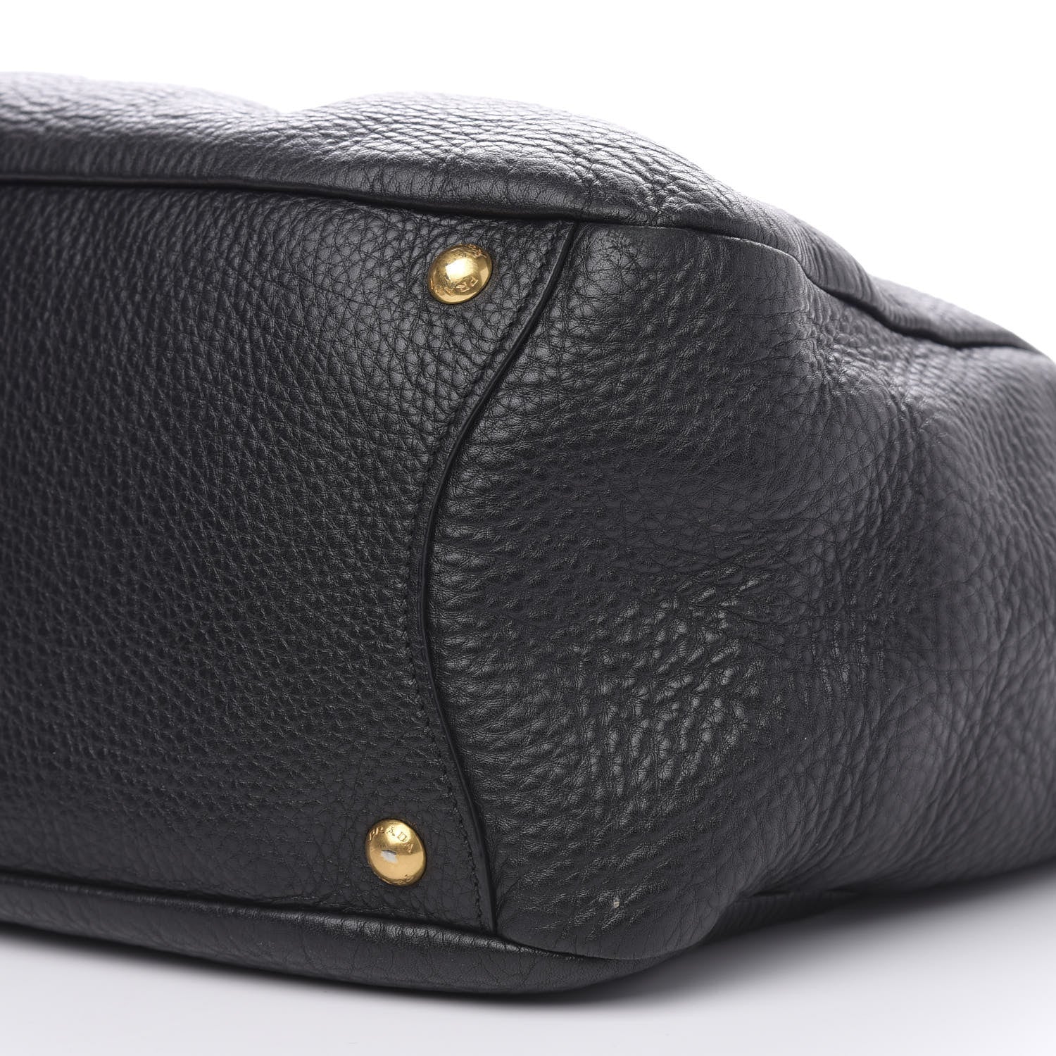 Prada Vitello Daino Side Pocket Hobo Black 10 of 16