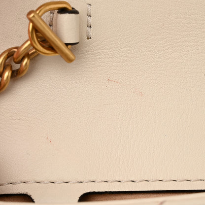 Gucci Calfskin Matelasse Super Mini GG Marmont Shoulder Bag White 14 of 15
