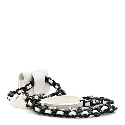 Chanel Caviar Quilted Airpods Pro Holder Belt White 3 of 11