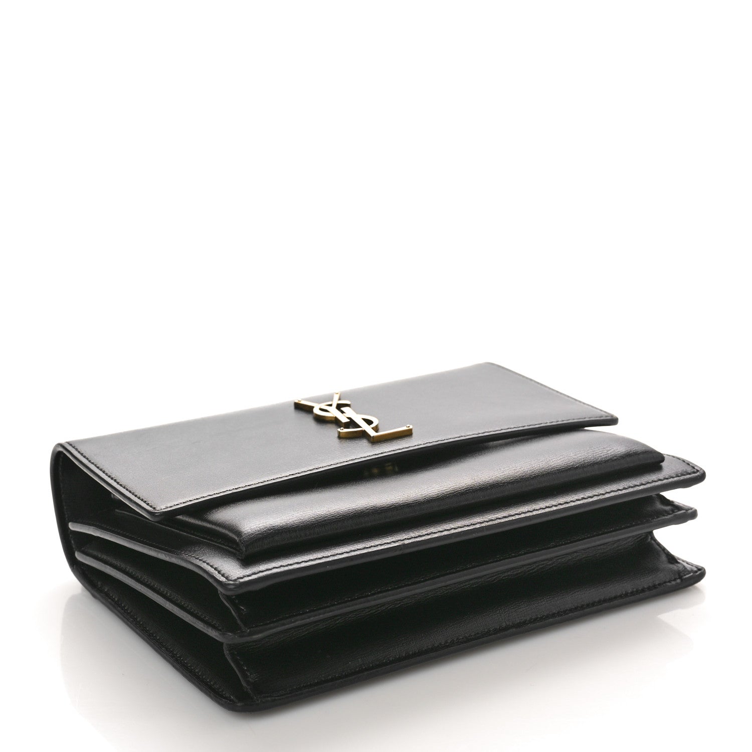 Saint Laurent Calfskin Medium Monogram Sunset Black 4 of 11
