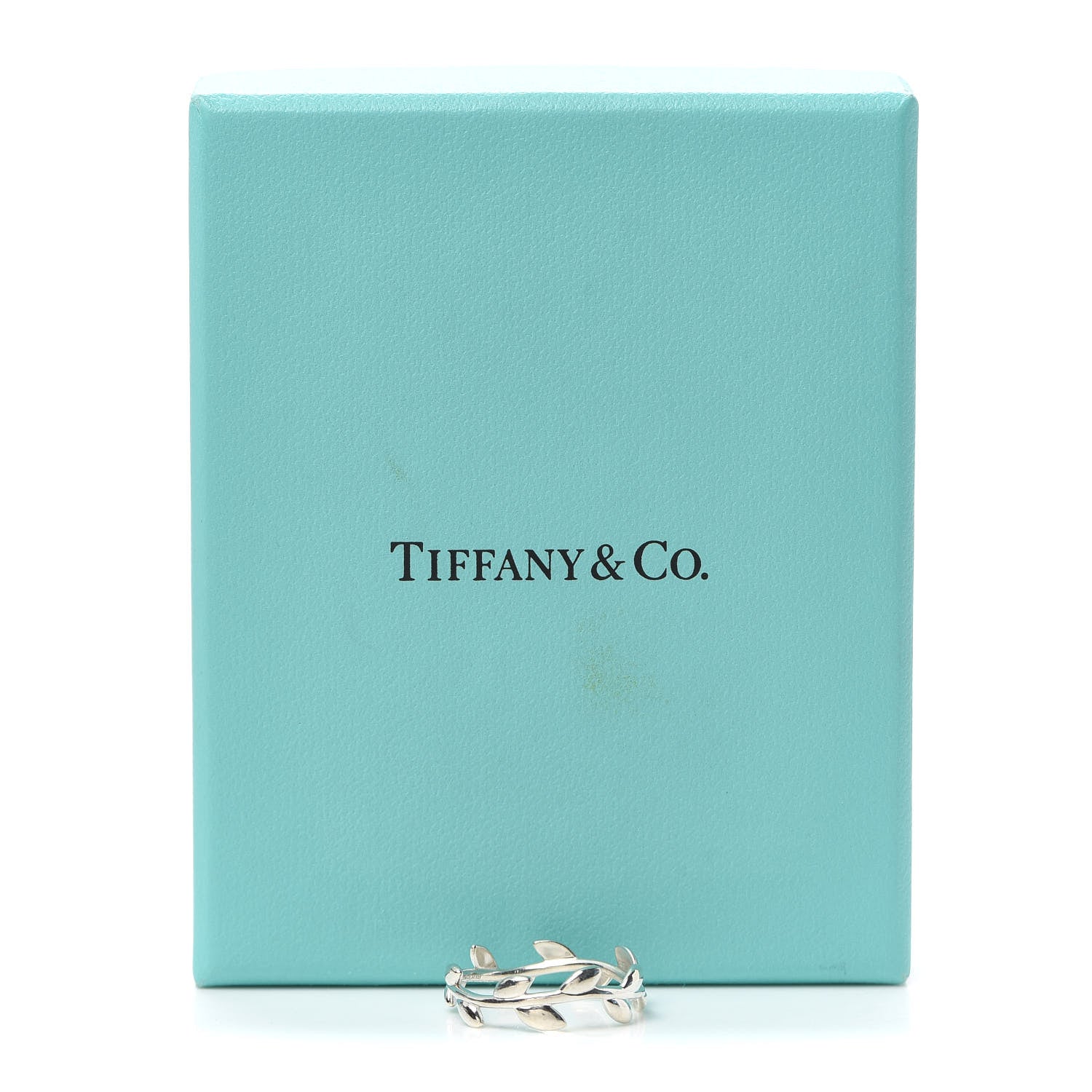 Tiffany Sterling Silver Paloma Picasso Narrow Olive Leaf Band Ring 57 8 5 of 5