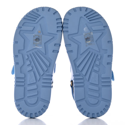 Christian Dior Lambskin Dioract 10mm Sandals 35 Cornflower 5 of 19