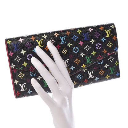 Louis Vuitton Monogram Multicolor Sarah Wallet NM Black Grenade 2 of 8