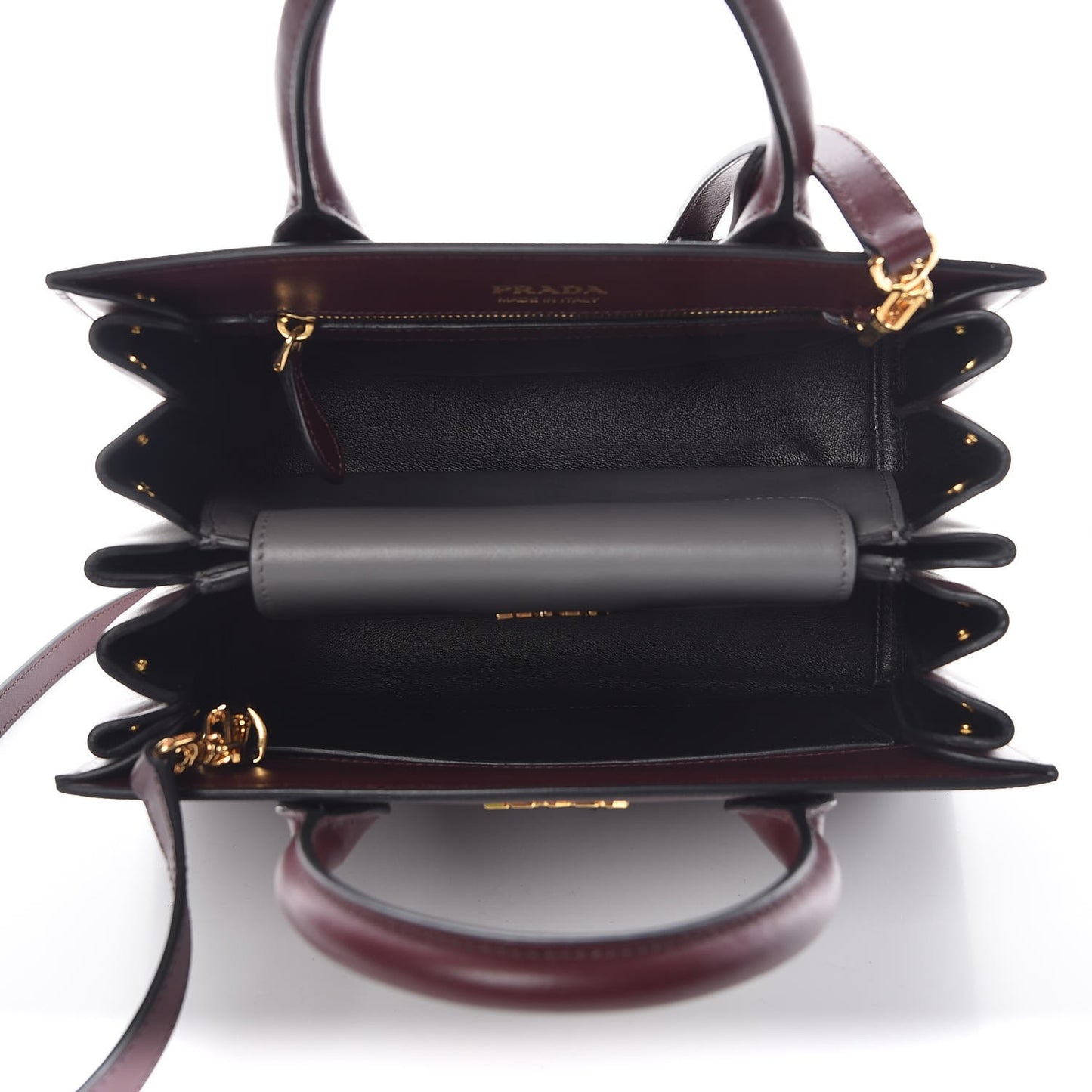 Saffiano City Calf Small Esplanade Tote Granato Marmo