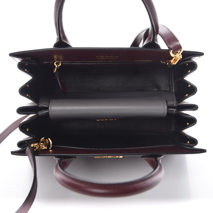 Prada Saffiano City Calf Small Esplanade Tote Granato Marmo 7 of 9