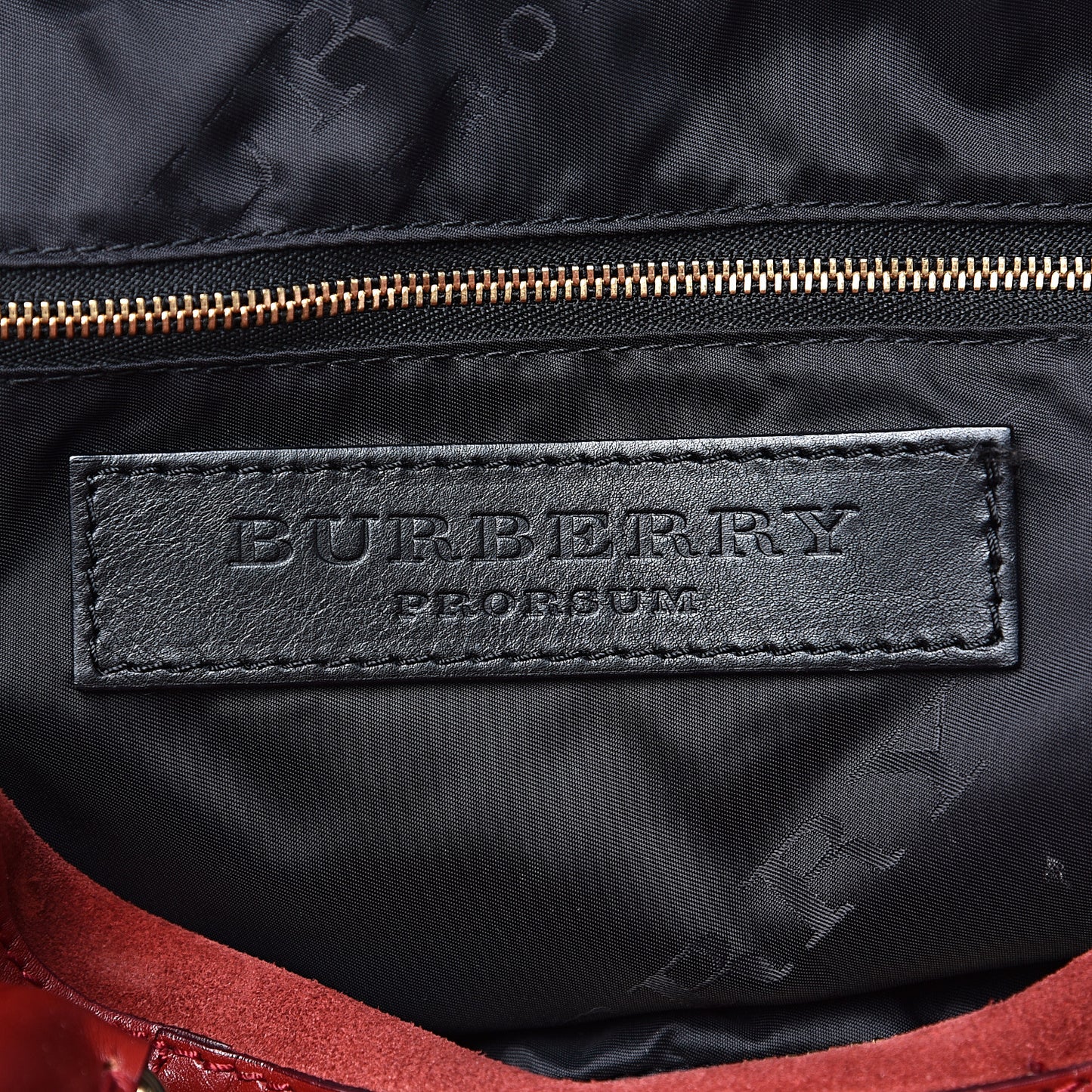 Grainy Calfskin Suede Prorsum Tassel Satchel Red